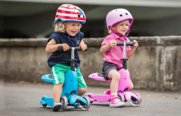 Scootere til piger: Børne modeller med store og små hjul af pink og andre farver til piger 3, 4, 5 og 9, 10, 11 og 12 år 8703_19
