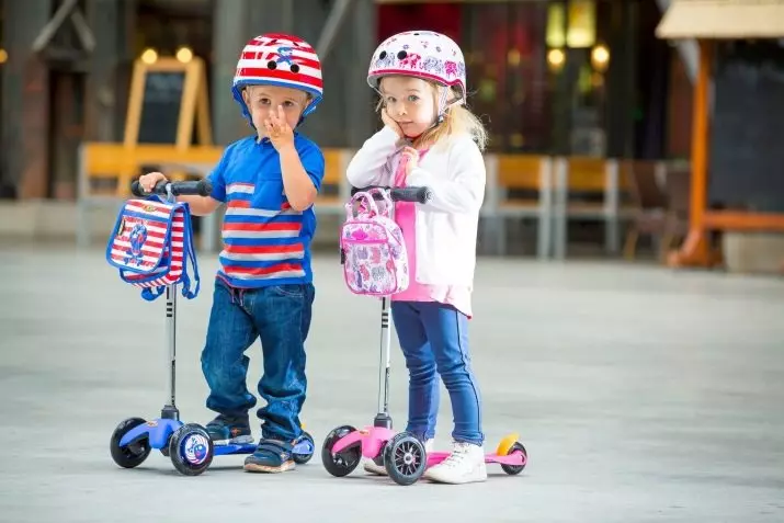 Scootere til piger: Børne modeller med store og små hjul af pink og andre farver til piger 3, 4, 5 og 9, 10, 11 og 12 år 8703_20