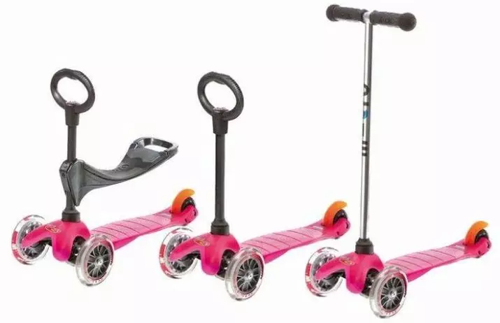 Scootere til piger: Børne modeller med store og små hjul af pink og andre farver til piger 3, 4, 5 og 9, 10, 11 og 12 år 8703_21