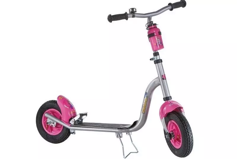 Scootere til piger: Børne modeller med store og små hjul af pink og andre farver til piger 3, 4, 5 og 9, 10, 11 og 12 år 8703_6