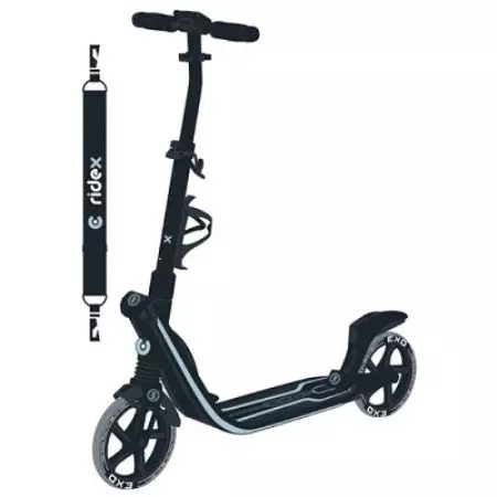 Ridex Scooters: Kiel faldi kaj malkombini la malfacilajn kaj aliajn veturilojn? Infanaj kaj plenkreskaj vestibloj de la fabrikanto. Recenzoj 8704_14