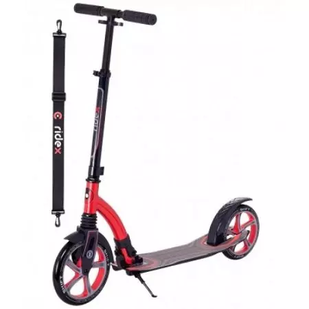 Ridex Scooters: Kiel faldi kaj malkombini la malfacilajn kaj aliajn veturilojn? Infanaj kaj plenkreskaj vestibloj de la fabrikanto. Recenzoj 8704_16