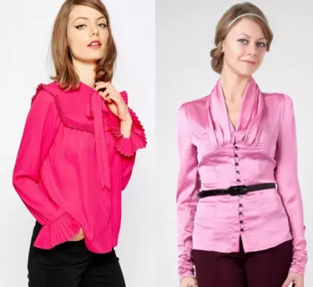 Rosa bluser (26 bilder): hva å bære rosa bluser 870_16