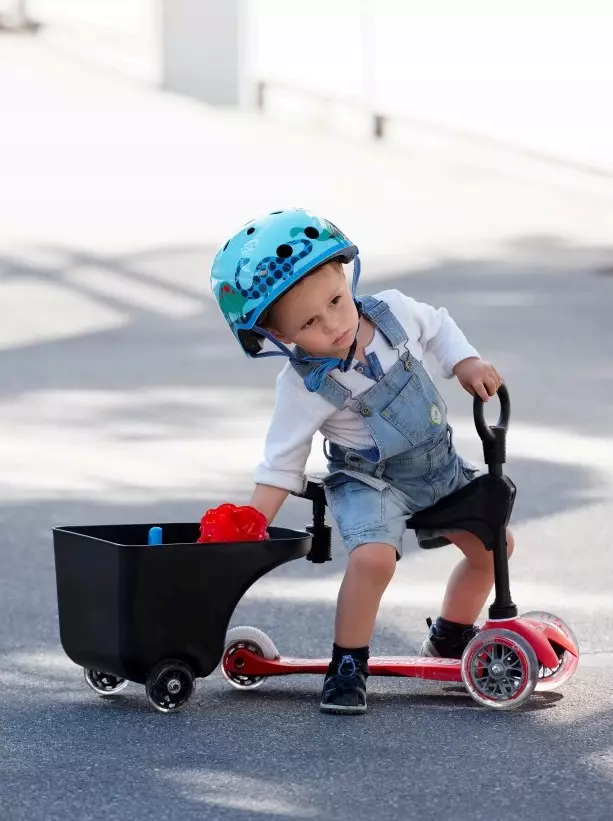 Micro scooters: Nyochaa nke ụmụaka na ndị okenye abụọ na ndị okenye na atọ. Plọs na ngwa ndị ọzọ, họrọ aghụghọ na eletriki 8712_16