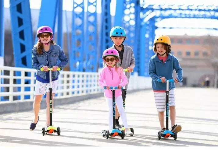 Micro scooters: Nyochaa nke ụmụaka na ndị okenye abụọ na ndị okenye na atọ. Plọs na ngwa ndị ọzọ, họrọ aghụghọ na eletriki 8712_49