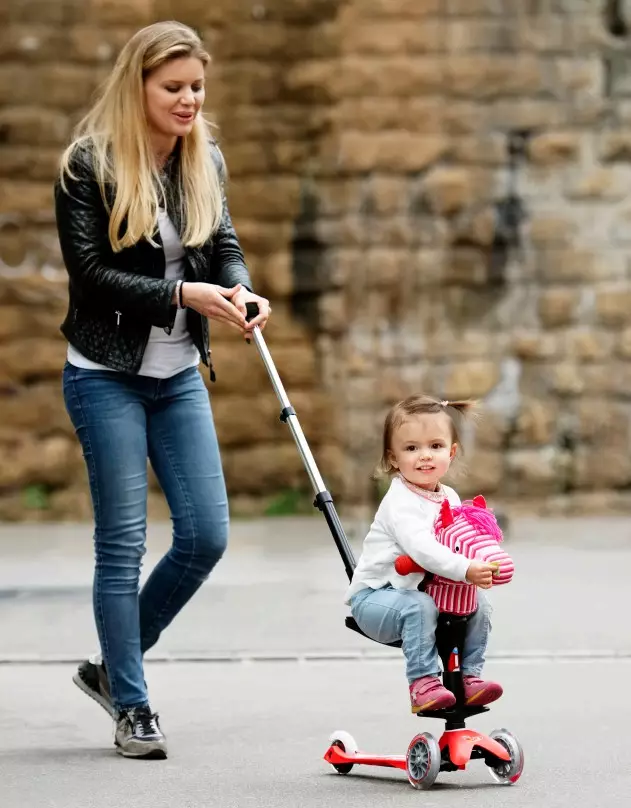 Micro-scooters: review van kinderen en volwassen tweewielige en driewielige modellen. Pennen en andere accessoires, kies lastige en elektrische wastafels 8712_7