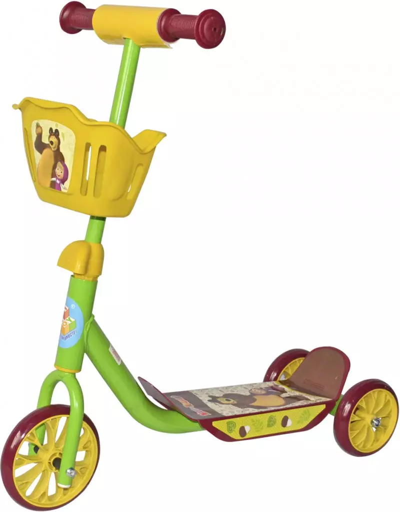 Baby 3 tam scooters (31 şəkil): yaxşı uşaqlar 2-5 il üçün üç təkərli scooters qatlama reytinqi. Device və seçim 8716_20