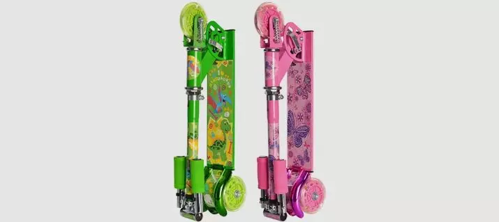 Scooters plegables para niños: ¿Cómo descomponer y doblar los scooters para los niños? Pros y modelos desfavorecidos. 8720_10