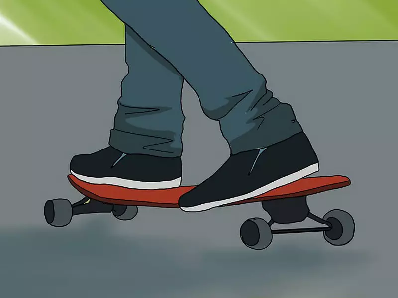 Paano matututong sumakay ng skateboard? Paano preno at i-on ang isang skateboard? Mga panuntunan para sa isang bata. Pag-aaral na tumalon 8767_32