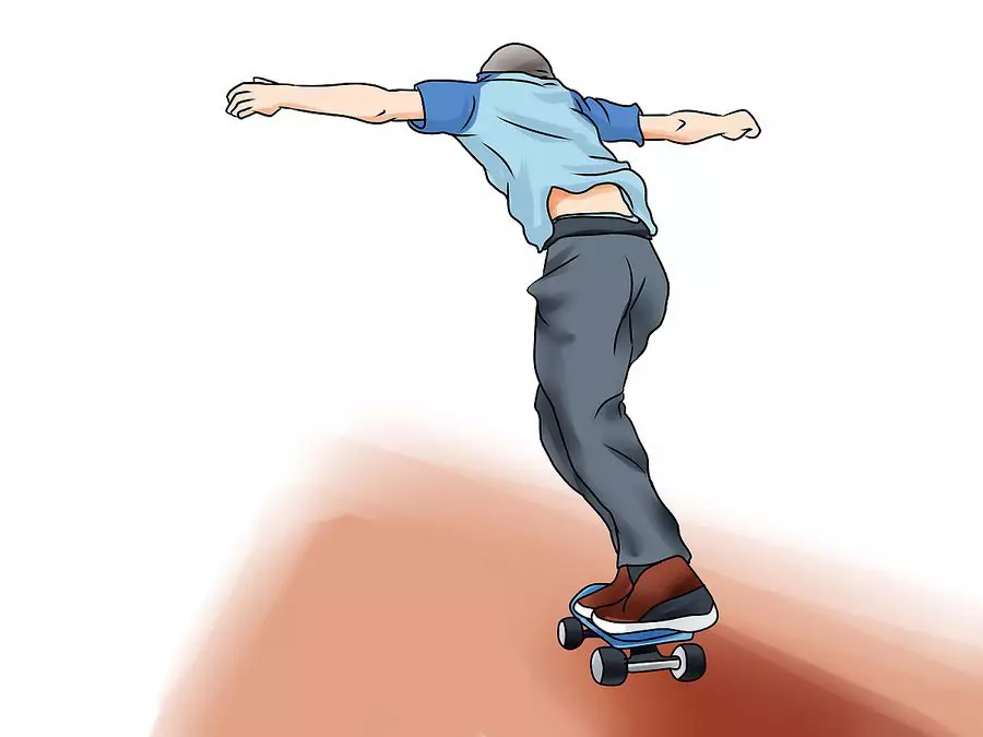 Kako se naučiti voziti skateboard? Kako zavirati in se obrnete na skateboard? Pravila za otroka. Učenje skoka 8767_33