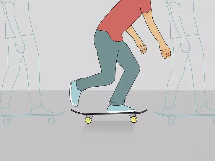 Kako se naučiti voziti skateboard? Kako zavirati in se obrnete na skateboard? Pravila za otroka. Učenje skoka 8767_34