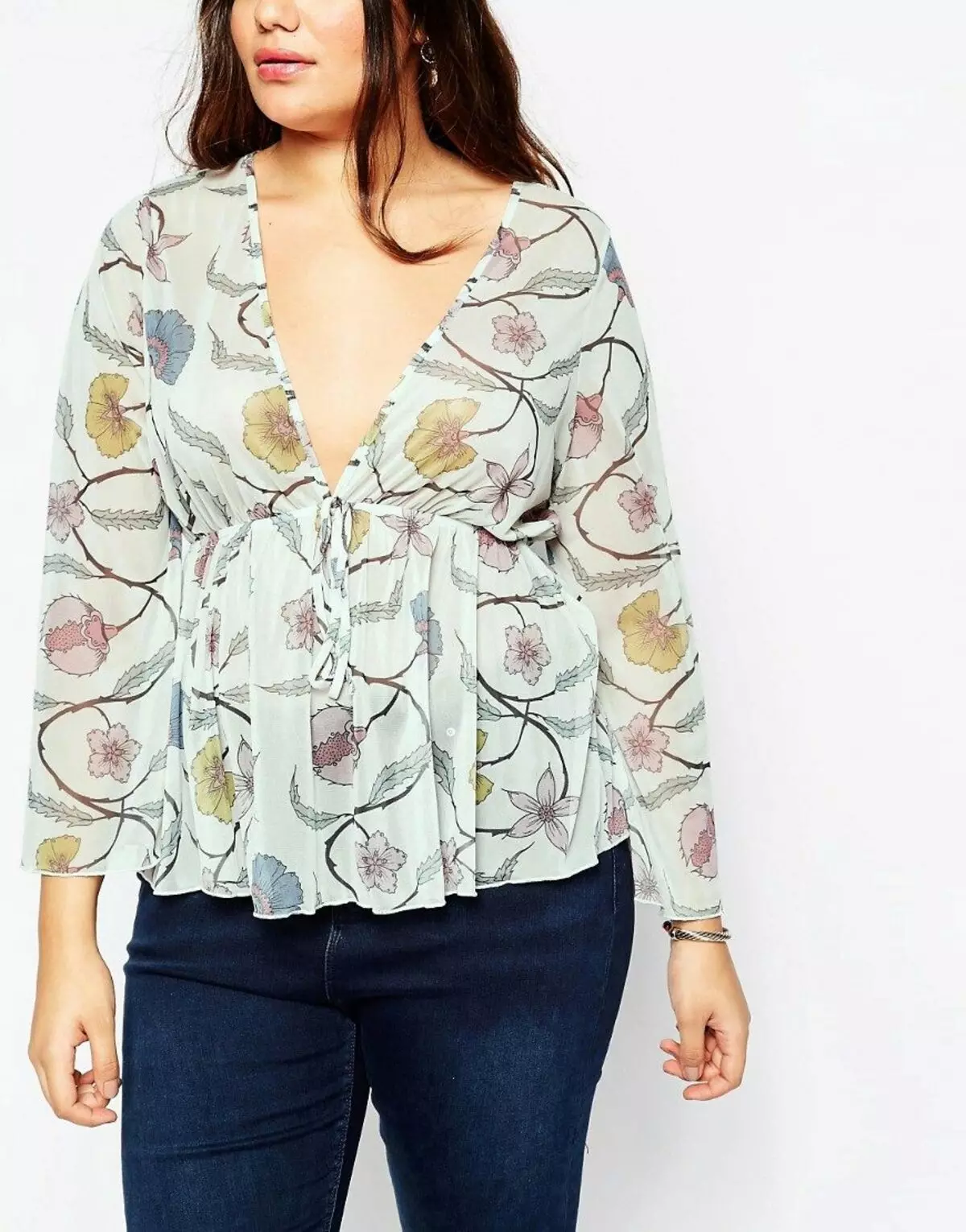 Плетени блузи (67 фотографии): Комбиниран, долг ракав 876_26