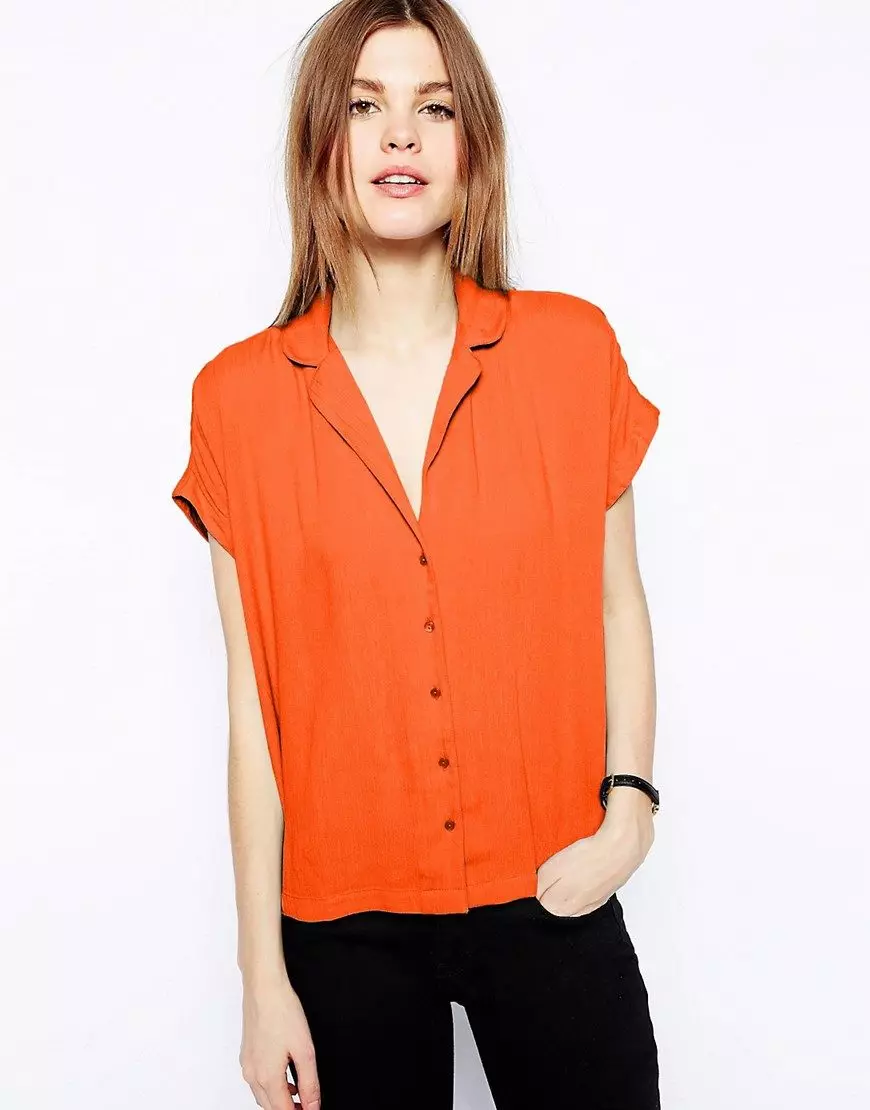 Плетени блузи (67 фотографии): Комбиниран, долг ракав 876_46