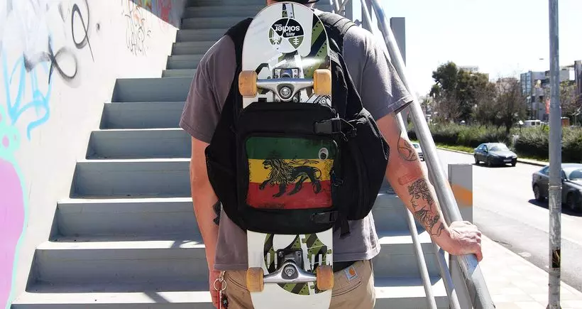 Backpack skateboard: Cara milih tutup utawa nggawa kanthong nganggo cetakan kanggo skateboard? 8782_18