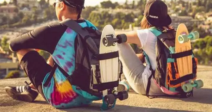 Skateboard ryggsäck: Hur man väljer ett lock eller bärväska med en form för en skateboard? 8782_31