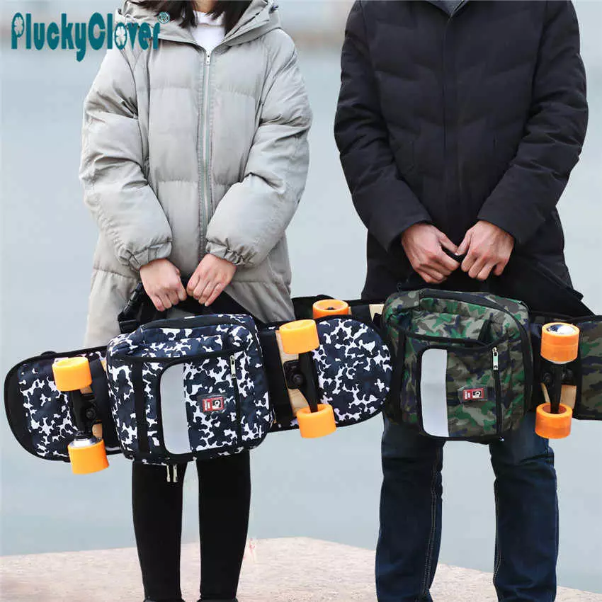 Skateboard ryggsäck: Hur man väljer ett lock eller bärväska med en form för en skateboard? 8782_32