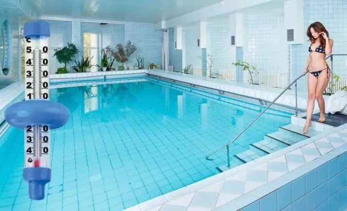 在游泳池水和空氣溫度的變化率：應該是什麼最佳的空氣溫度和水的Sanmpina航行？ 8802_2