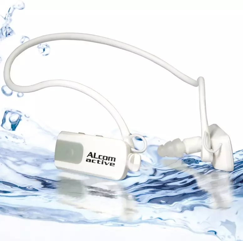 Hovedtelefoner til poolen: Vælg trådløse og kablede modeller til svømning med en spiller og Bluetooth. Sony, JBL og andre mærker 8815_19