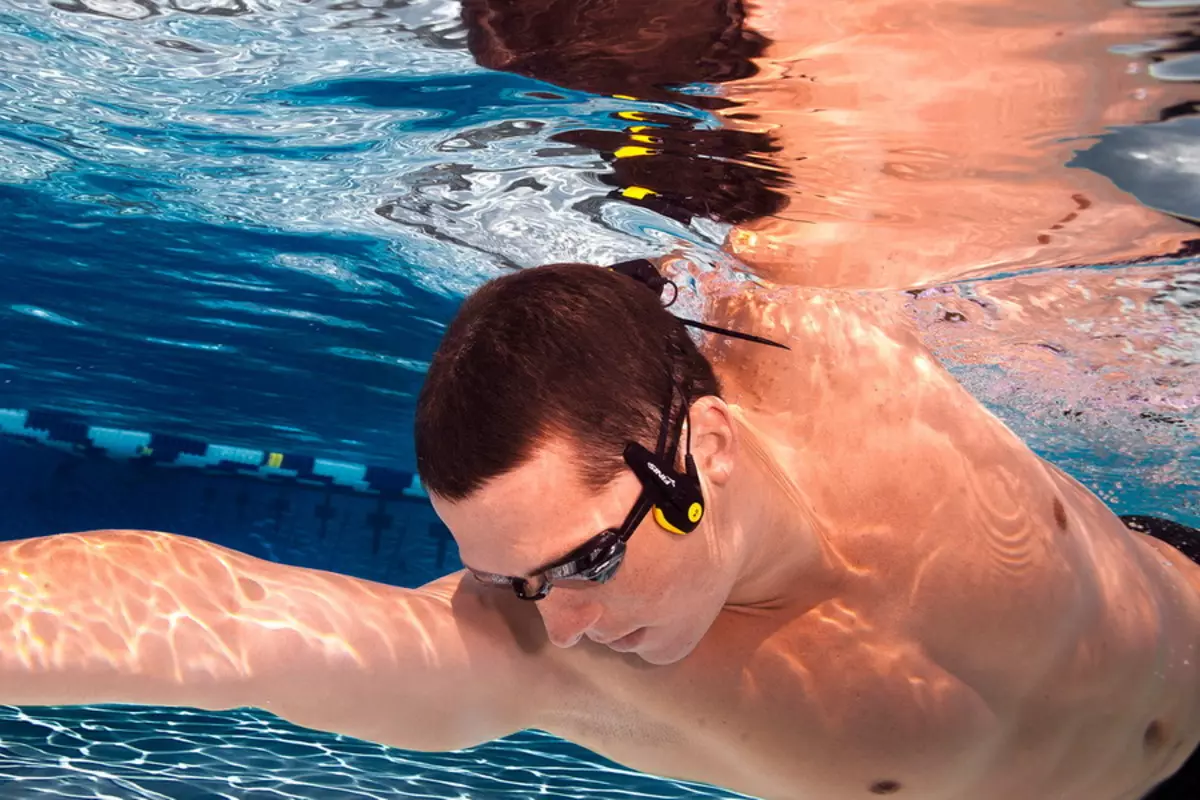 プールのヘッドフォン：プレーヤーとBluetoothで泳ぐためのワイヤレスモデルと有線モデルを選択します。ソニー、JBL、その他のブランド 8815_6