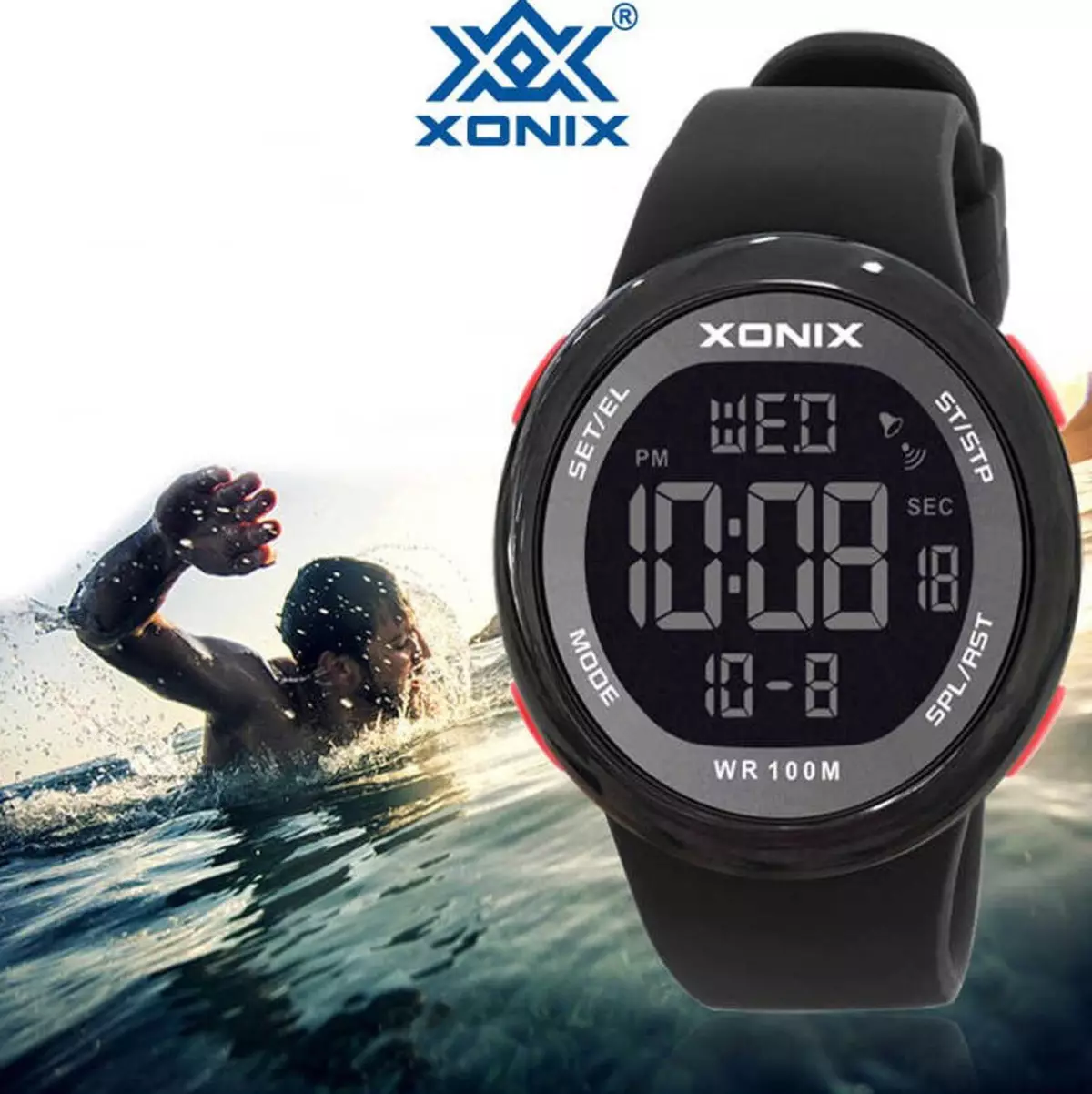 Zegarki basenowe: Koło zliczanie i modele inteligentne przeglądanie treningów, najlepszego termometru termometru 