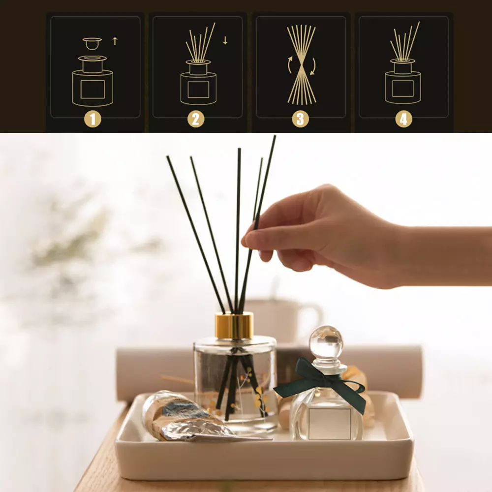 Aromadiffusion tare da yan sanduna na cin abinci: da yadda za a amfani da shi a gida? Rating daga cikin mafi kyau aromatic diffusers da ruwa a cikin wani gilashi 8842_20