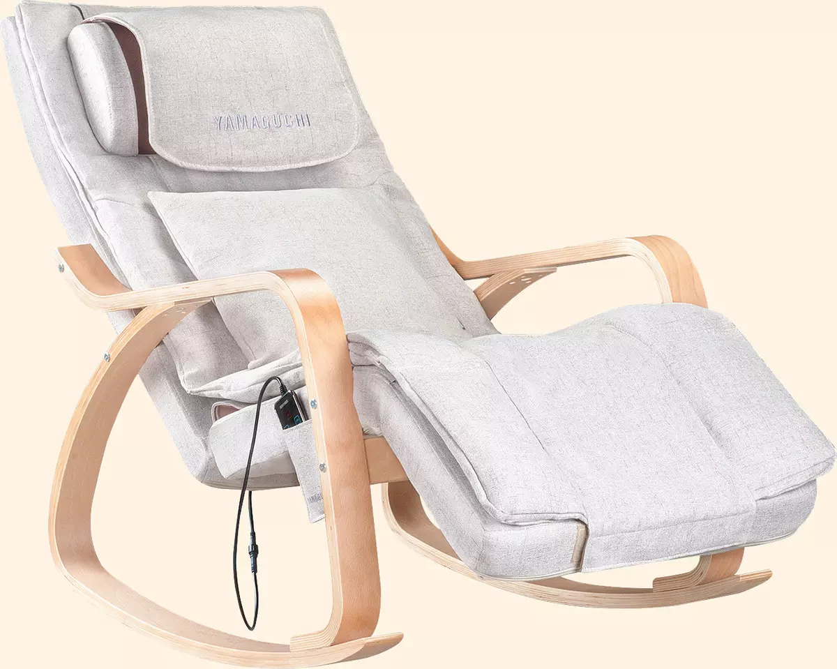 Cadeiras de balance de masaxe: como elixir unha cadeira de balance cunha masaxe para a casa? Valoración de modelos modernos 8857_19