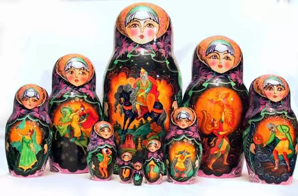 Zagorsk babuška (foto 25): povijest Sergiev Posad Matryoshka lutke i slikanje elemenata 8868_15