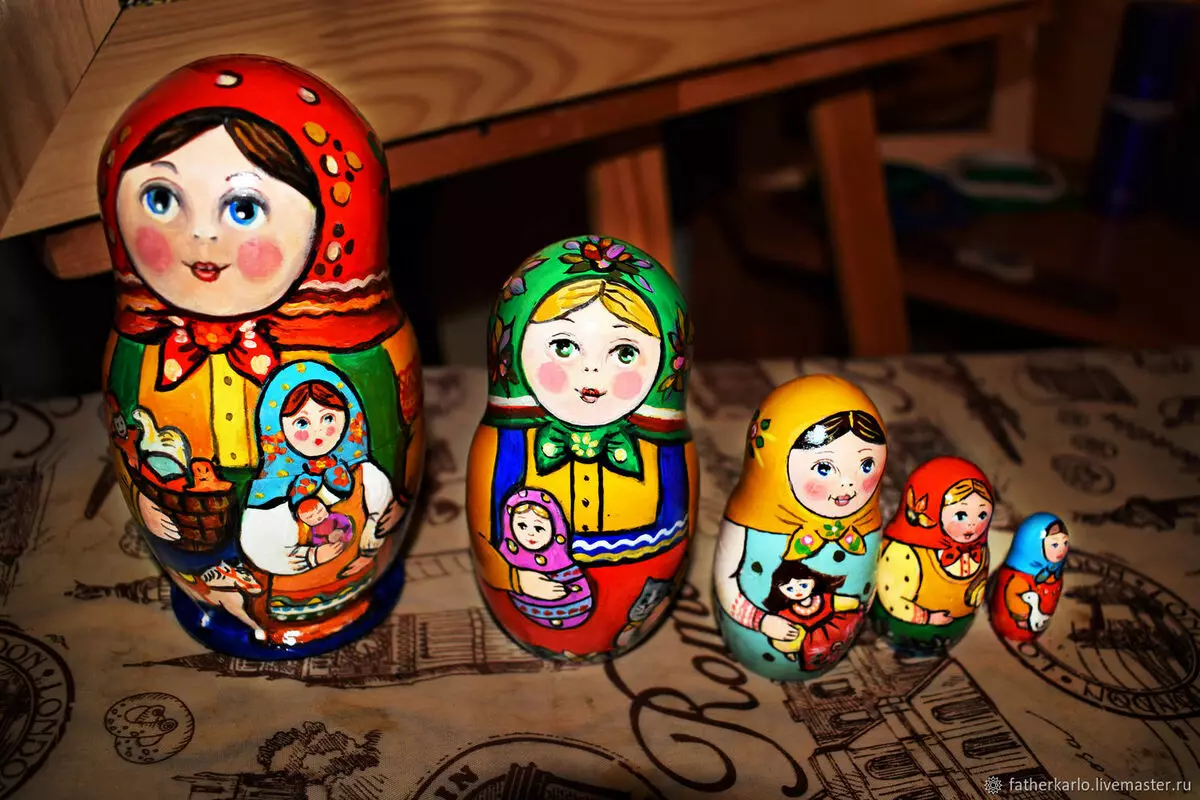 Zagorsk babuška (foto 25): povijest Sergiev Posad Matryoshka lutke i slikanje elemenata 8868_6