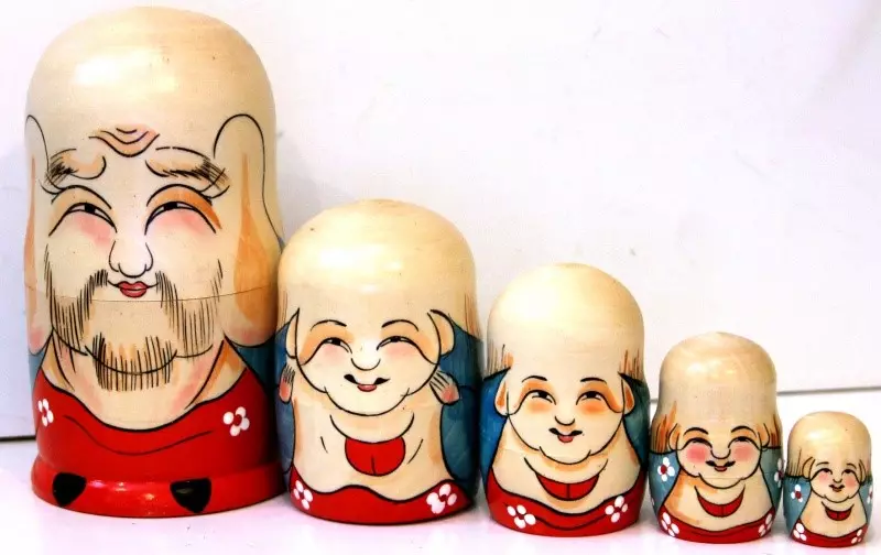 Semenov Matryoshka (24 سۈرەت): رەسىم ئېلېمېنتىنى كۆچۈرۈپ ۋە پەيدا تارىخىدا ئويۇنچۇق زاۋۇتىدا ئالاھىدىلىكى 8872_11