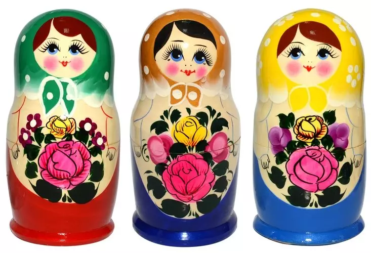 Semenov Matryoshka (24 سۈرەت): رەسىم ئېلېمېنتىنى كۆچۈرۈپ ۋە پەيدا تارىخىدا ئويۇنچۇق زاۋۇتىدا ئالاھىدىلىكى 8872_17