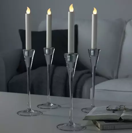 IKEA espelmes aromàtiques: en un got i dirigits espelmes en bateries, jocs de veles, espelmes de te amb gust vermells i altres opcions 8897_22