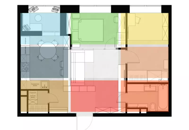 Bản đồ VASTU: Nhà thiết kế theo lĩnh vực căn hộ. Làm thế nào để xây dựng đúng 