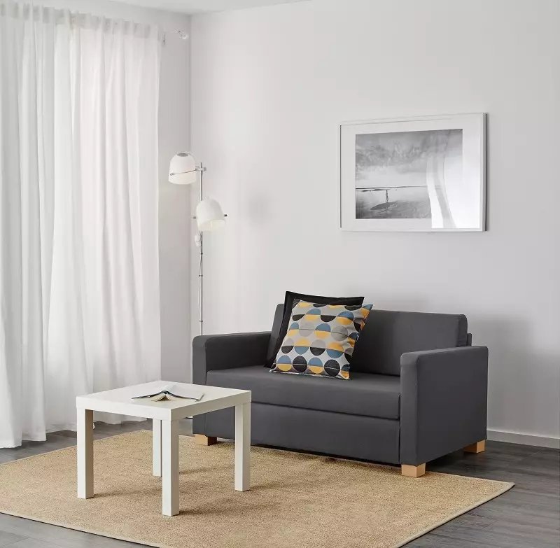 IKEA Canapele (50 de fotografii): canapea extensibilă și plierea galbenă cu un loc de dormit, mic la bucătărie, cu o masă în cotieră și alte modele 8911_12