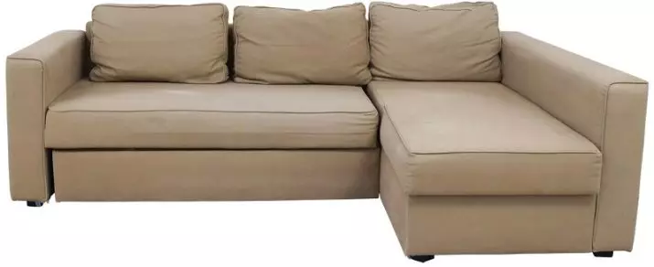 Ikea sofas (50 poto): ranjang sofa sudut sareng tilepan konéng sareng tempat bobo, anu alit ka méja dina armrest sareng modél anu sanés 8911_21
