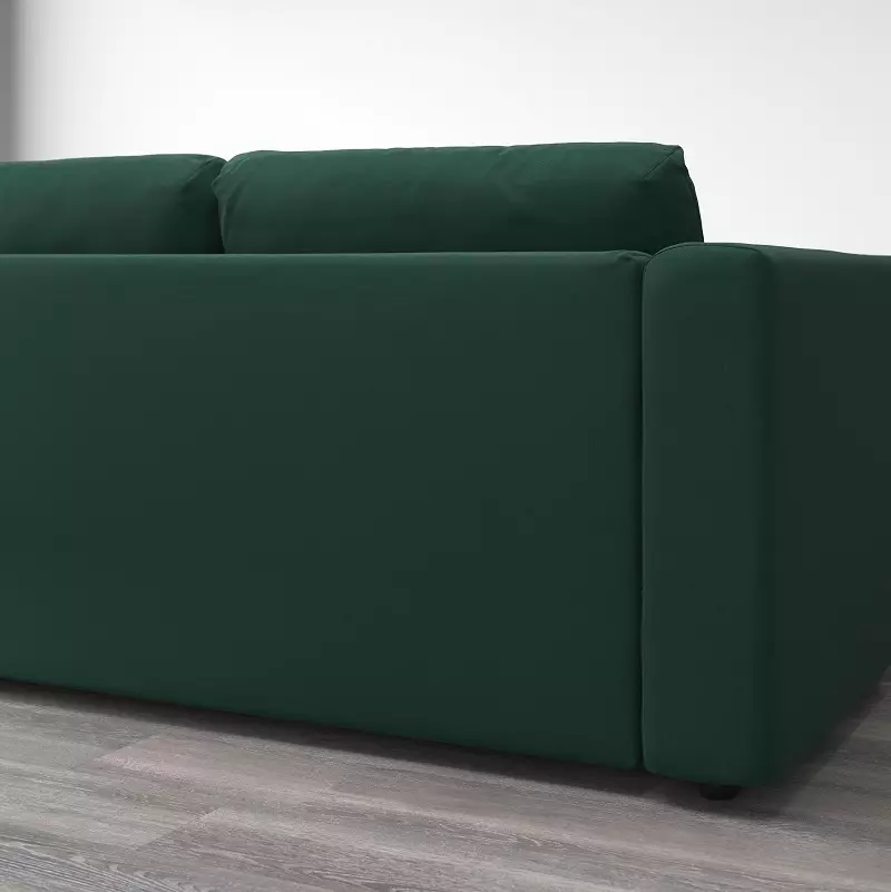 IKEA SOFAS (50 Mga Litrato): Angular nga mga higdaanan sa SOFA ug yellow nga gitapik sa lugar nga natulog, gamay sa kusina, nga adunay usa ka lamesa sa armrest ug uban pang mga modelo 8911_7