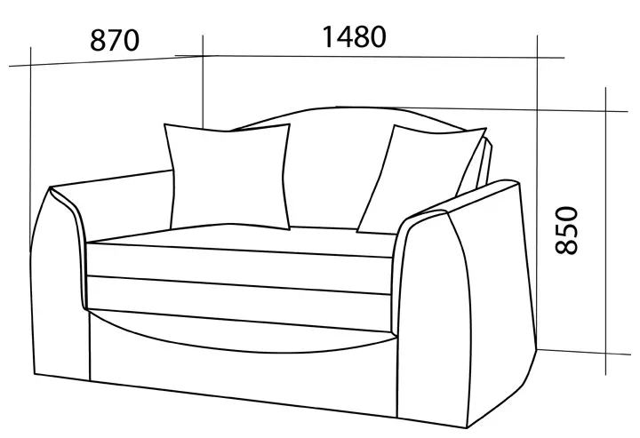 Canapele mici (96 fotografii): Dimensiuni de mini-canapele, canapele duble elegante cu dimensiuni mici pentru camere mici și alte modele 8913_70