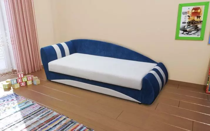 Katil sofa kanak-kanak (60 gambar): Pilih pilihan-pelengkap-pengubah dengan belakang dan laci lembut untuk kanak-kanak lelaki dan perempuan dari 5 tahun di bilik nurseri 8917_40