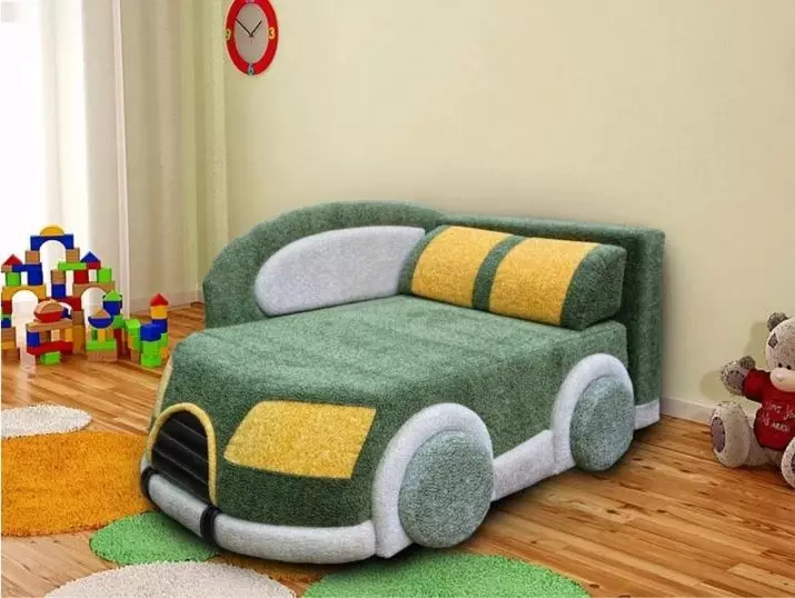 Canapé-lit pour enfants (60 photos): Choisissez une option pliante-Transformer avec un dos doux et des tiroirs pour un garçon et des filles à partir de 5 ans dans une chambre de pépinière 8917_56