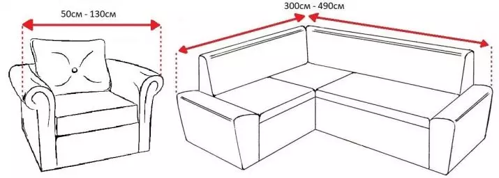 Tapaus nurkkaan sohva (49 valokuvaa): Kuinka käyttää mallia nurkan hyllyllä? Kattaa sohvalle ilman käsinojia ja ulkoneva oikealla tai vasemmalla 8918_25