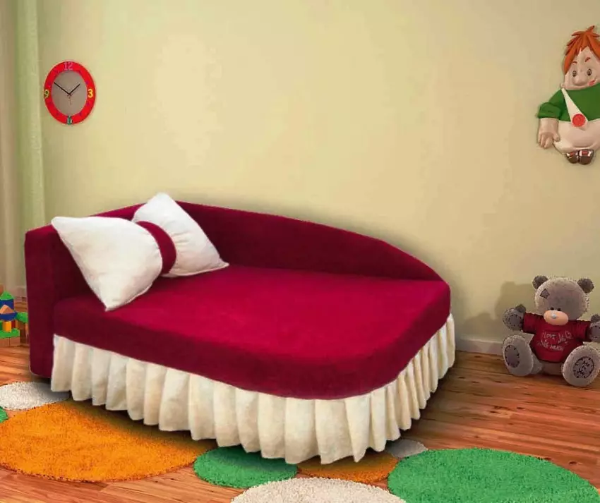 Dětská pohovka (84 fotek): Charakteristiky výběru pohovky-osmanské a rozkládací pohovky v místnosti pro děti, pohovka transformátor s 