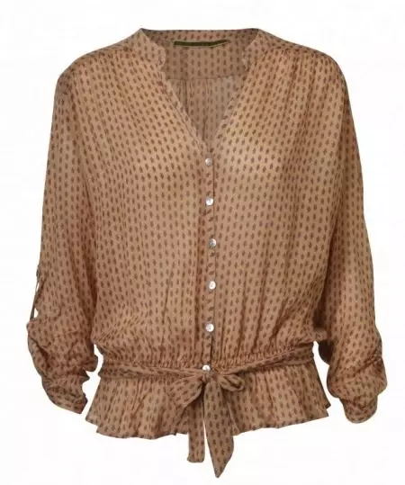 პოლკა dot blouses (54 ფოტო): მოდელები, რომელთანაც ტარება glossing blouses 892_31