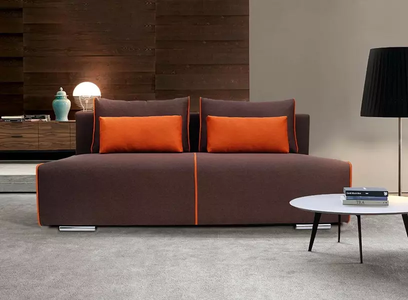 如何選擇帶有彈簧塊的Eurobook沙發？在沙發上獨立和依賴的塊，帶有睡眠地點，角落和直接模型 8938_33