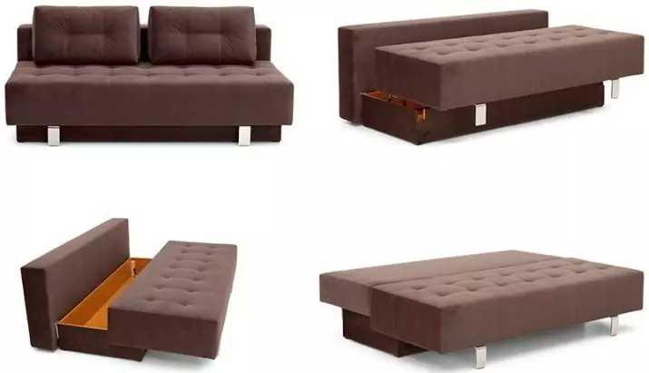 Bir bahar bloğu ile bir eurobook kanepe nasıl seçilir? Uyku yeri, köşe ve doğrudan modellerle kanepede bağımsız ve bağımlı blok 8938_7