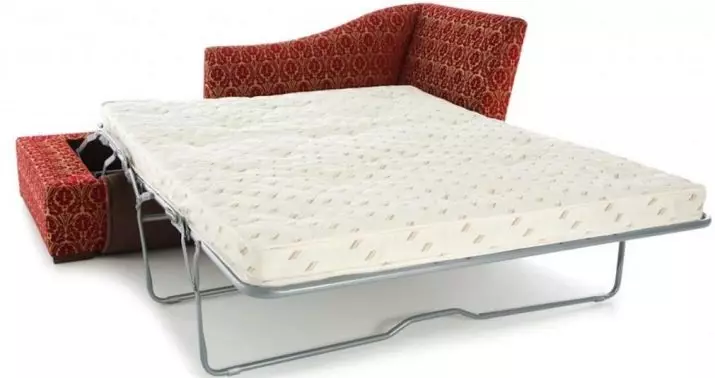 Ottoman Ottoman (35 foto): Pilih Geser Bed-Ottoo, Transformer, Lipatan, Sudut lan Tanpa Model Armrests 8952_19