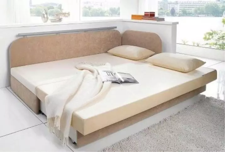 Otomano plegable (35 fotos): elija la cama deslizante-otttoo, transformador, plegable, angular y sin reposabrazos modelo 8952_34