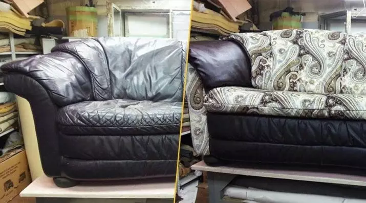 Reparación de sofás coas súas propias mans (34 fotos): Como reparar brazos e reparar o cadro? Reparación de mobles angulares e outros mobles estofados. Substituír a caucho de espuma na casa 8959_2