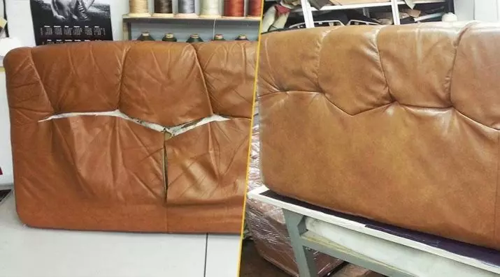 Popravak sofa s vlastitim rukama (34 fotografije): Kako popraviti naslone za ruke i popraviti okvir? Popravak kutnog i drugog tapeciranog namještaja. Zamjena pjene gume kod kuće 8959_25