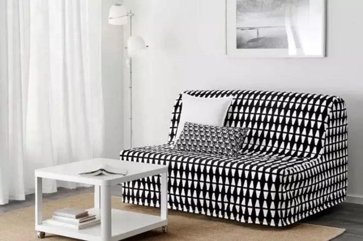 Slučaj na kauču IKEA: odabir prekrivača za kutne sofe bez naslona za ruke, univerzalni poklopci i druge opcije 8963_38