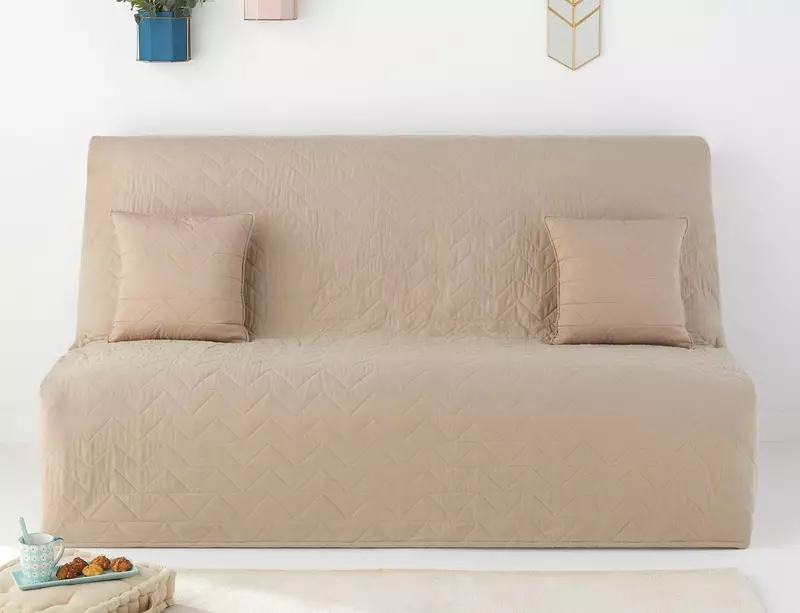Kaso sa sofa IKEA: Seleksyon ng bedspreads para sa sulok sofas walang armrests, universal cover at iba pang mga pagpipilian 8963_42