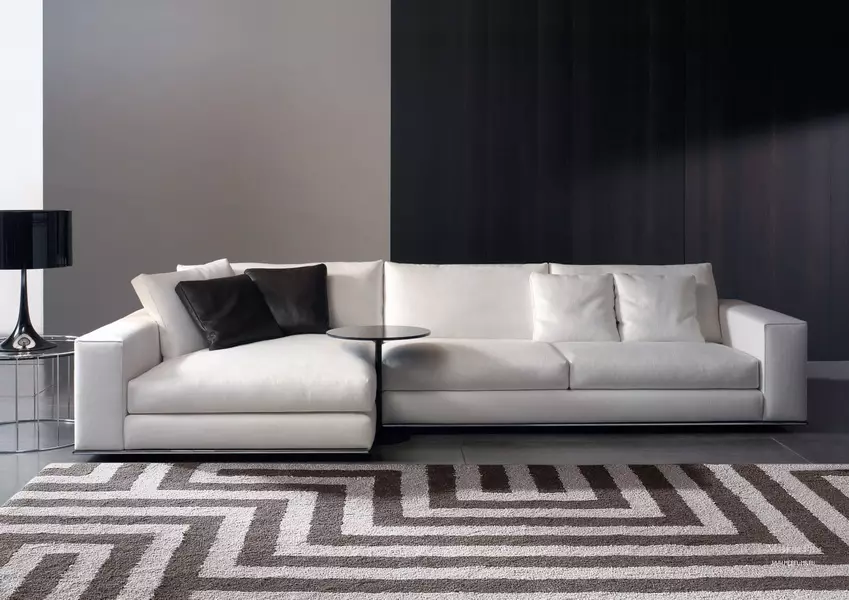 Sofa nwere igbe maka linen: Họrọ akwa sofa na-ese ihe, okpukpu abụọ na otu sofa 8978_12